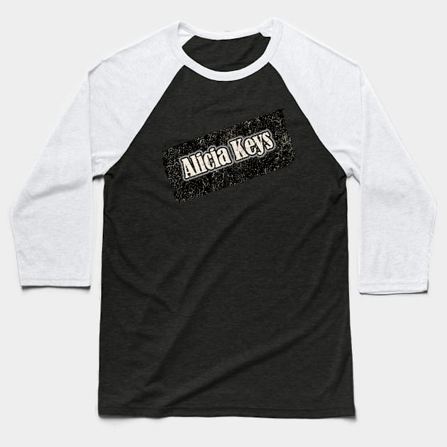 Alicia Keys - nyindirprojek Baseball T-Shirt by NYINDIRPROJEK